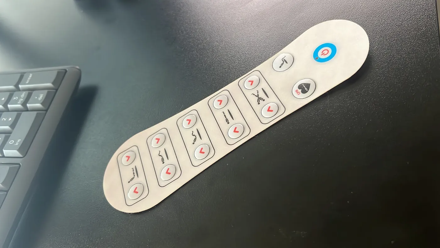 Polyester ve polikarbonat filmden membran tuş takımı