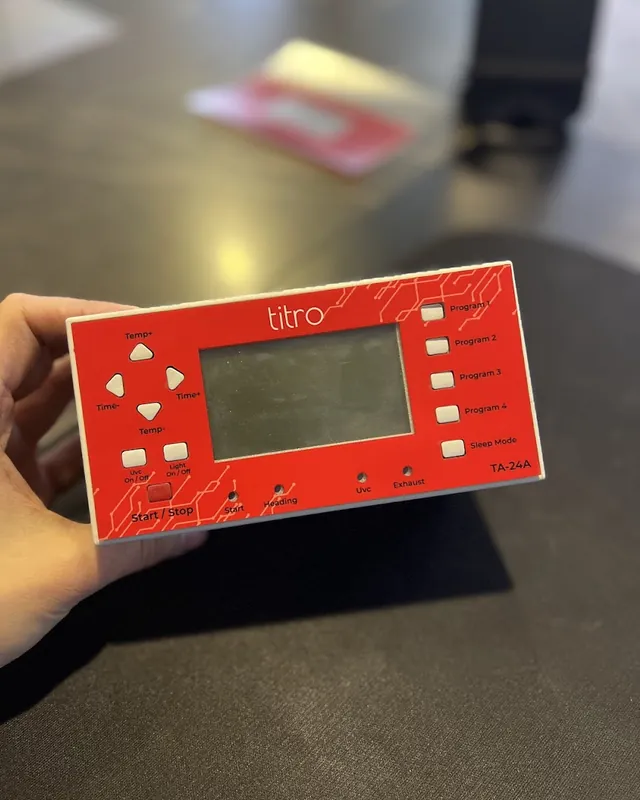 Front Panel with LCD Window example, made by Leksancım